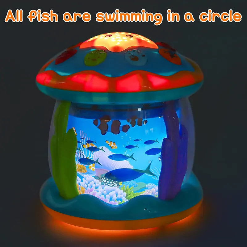 Ocean Light Rotary Projector Musical Baby Toy for 1-3 Year Olds - ToylandEU