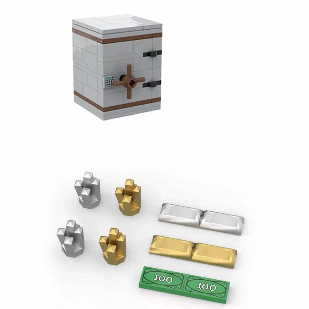 Building Blocks Money Box Treasure Chest Set Storage - ToylandEU