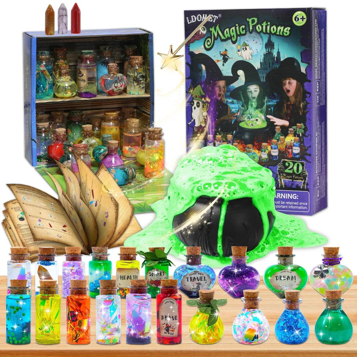 Fairy Magic Potions Kit Kids DIY Witch Glowing Spell Potion - ToylandEU