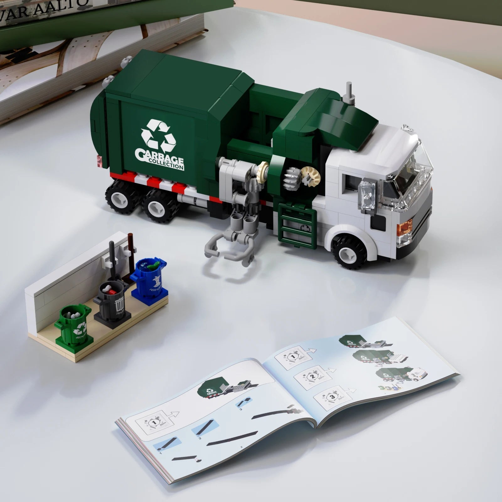 The City Cleaning Vehicle Rubbish Truck Building Toys with Color Box - ToylandEU