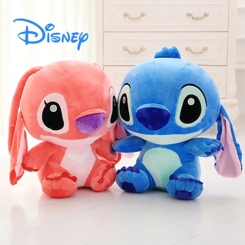 Disney Stitch Plush Doll Big Size Kawaii Soft Blue Pink Elf - ToylandEU