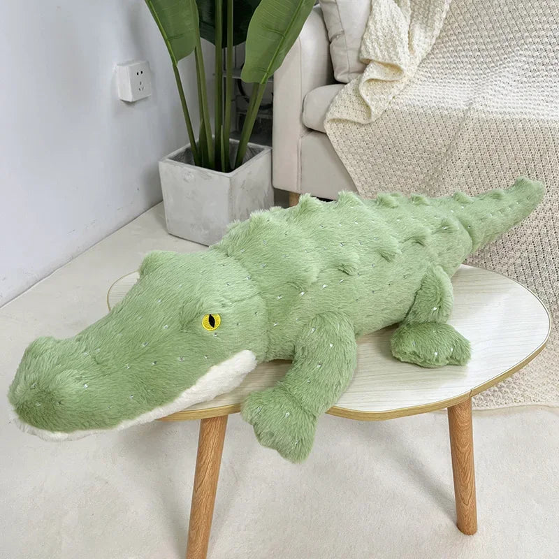 Jungle Green Crocodile Plush Toy Pillow Cushion For Cozy Comfort