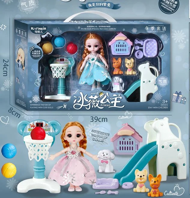 Cute Disney Frozen Princess Elsa and Anna Anime Figure Toy with Two-Year Warranty