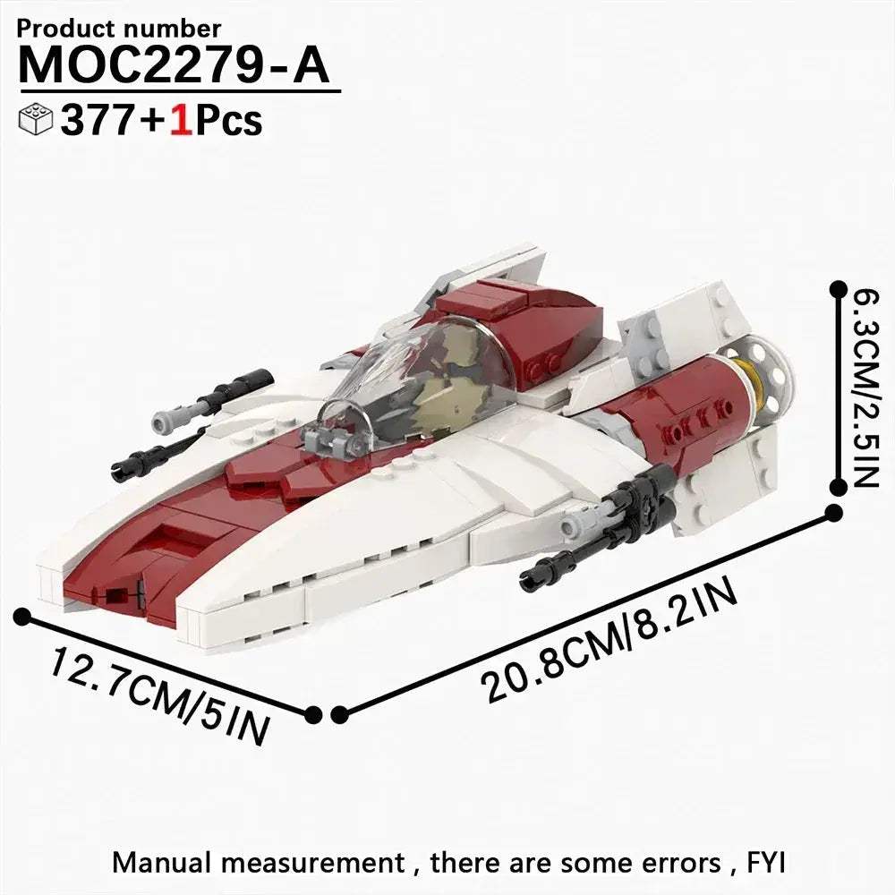 Space Wars Fighter Building Blocks Set For Realistic Dioramas - ToylandEU