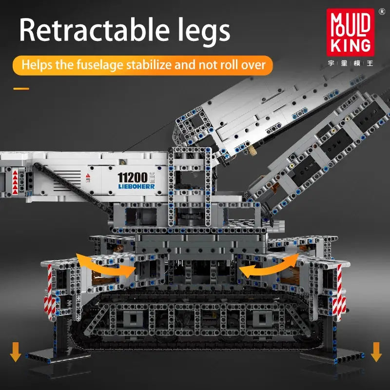 MOULD KING 17002 Technical Building Blocks Kits APP Remote Control Truck LTM Excavator Crane Model Toys Christmas Gifts 4000PCS - ToylandEU