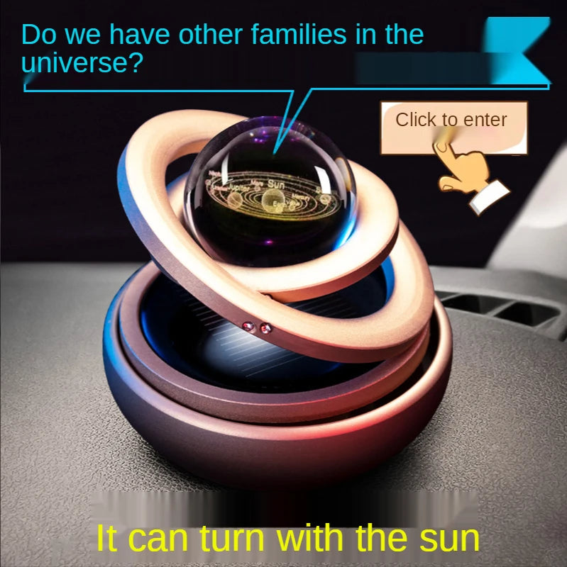 Sun-Powered Magnetic Levitation Car Freshener with Rotating Fragrance - ToylandEU