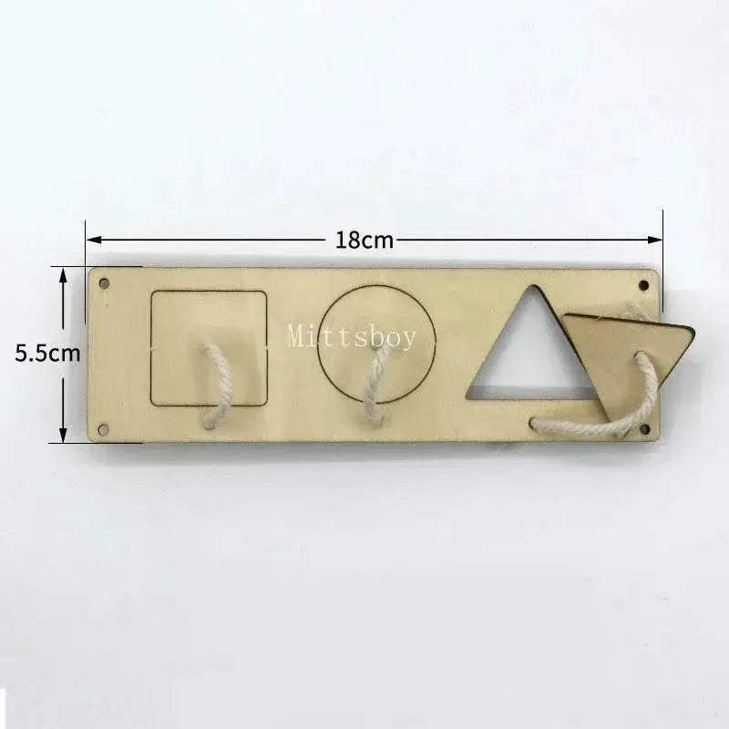 Busy Board Accessories Montessori Wooden Toy with Key Lock Switch Slides and Paillette Educational Early Learning Toy - ToylandEU