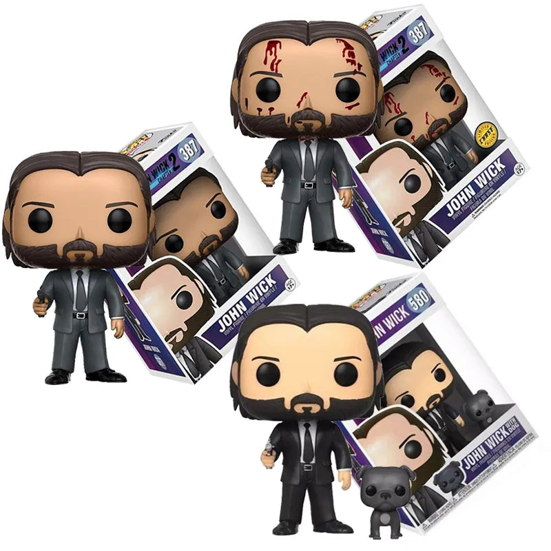 John Wick and Dog Vinyl Action Figure - 10CM Collectible - ToylandEU