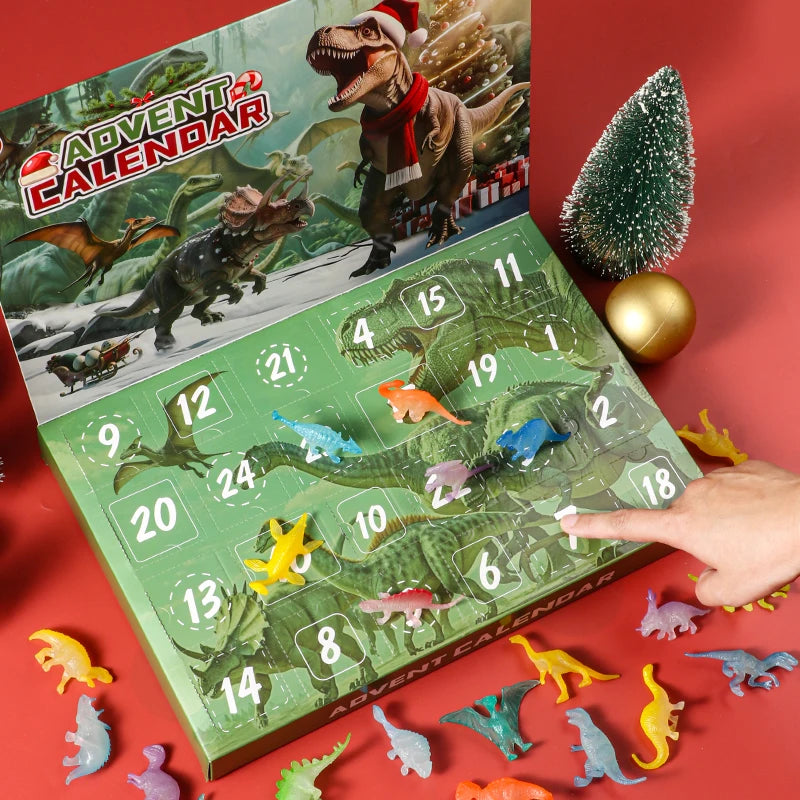 Advent Calendar | 2026 24 Day Dinosaur Toys | Different Dinosaur Figurines | Surprise Toy Set For Kids