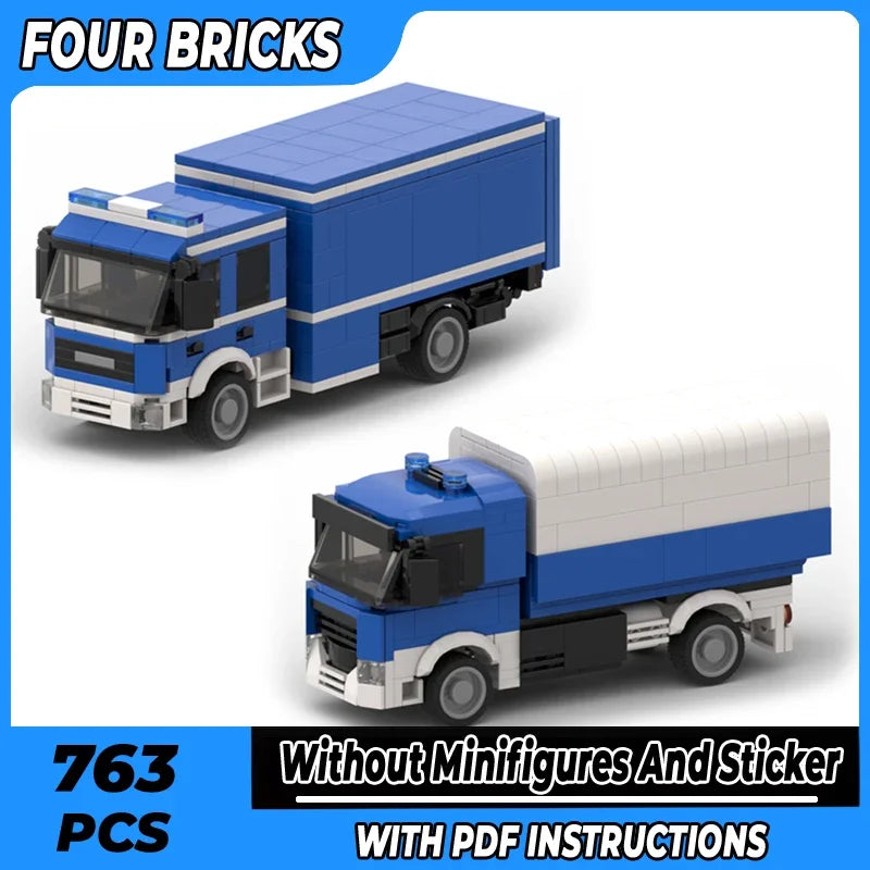 Moc Building Bricks City Car Model All Wheel Transport Vehicles Toyland EU