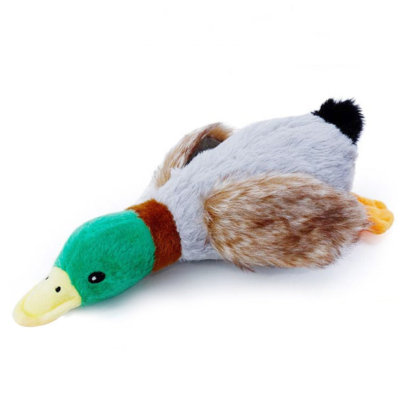 Adorable Squeaky Duck Plush Dog Toy with Chew Rope - Pet Accessories - ToylandEU
