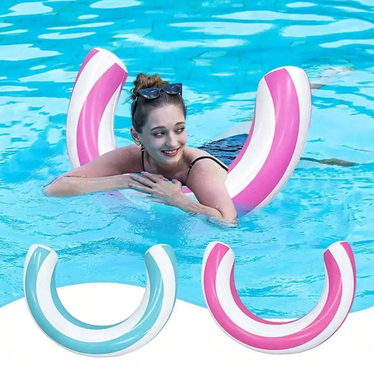 Inflatable Swimming Ring | Striped U-Shaped Arch Design