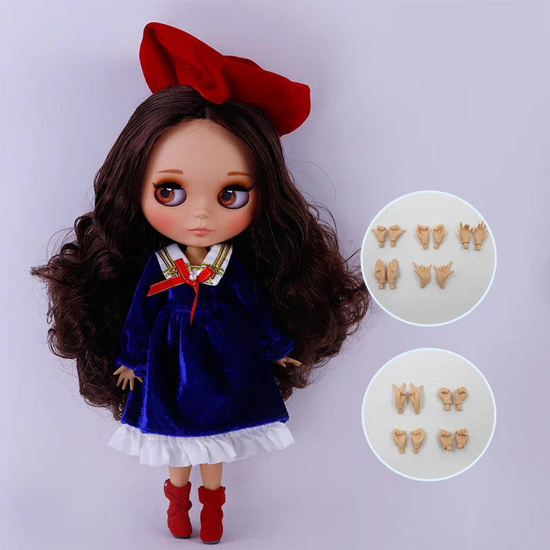 BJD Doll | 1/6 Jointed Body | Tan Skin Matte Face | 30cm