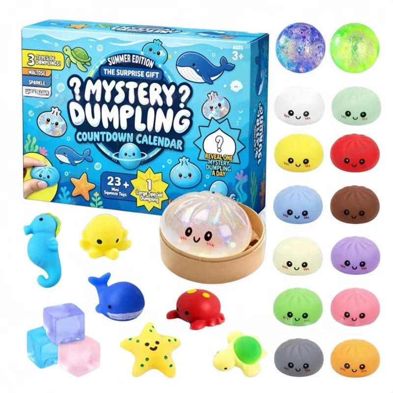 Squishy Advent Calendar | 2026 Slow Rising Toys | Stress Relief Fidgets