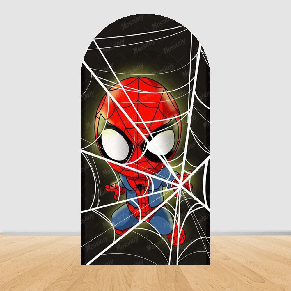 Arch Backdrop | Spider-Man Theme | Polyester | Customized