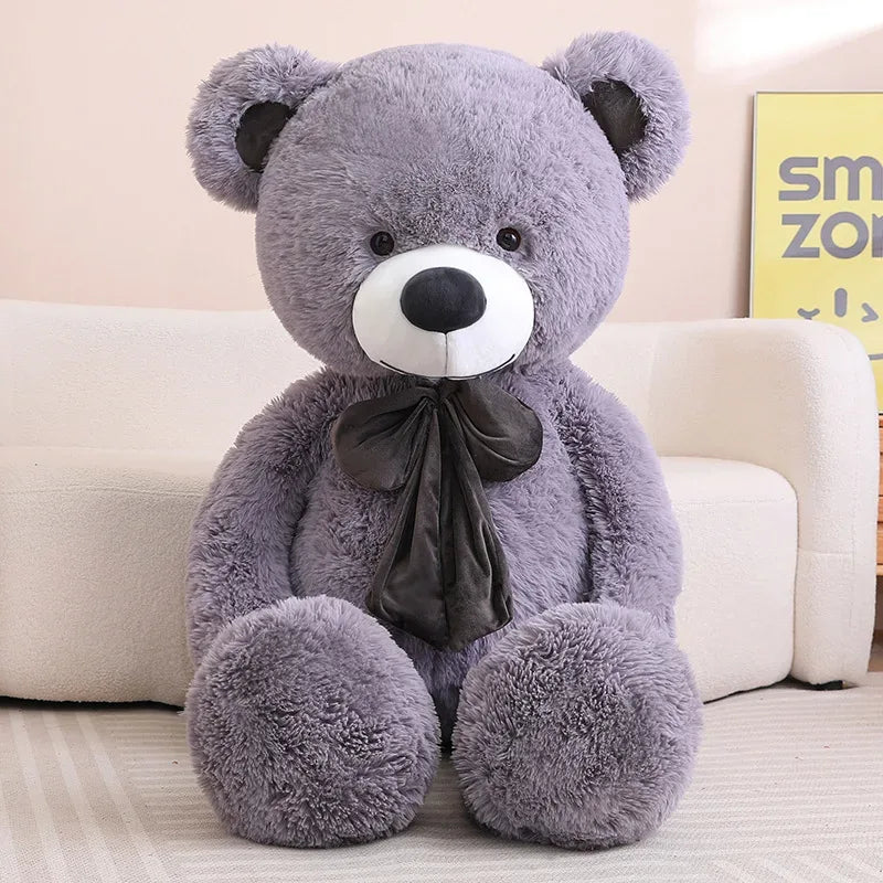 Bear Plush Pillow Bowknot Soft Premium Gift For Kids - ToylandEU