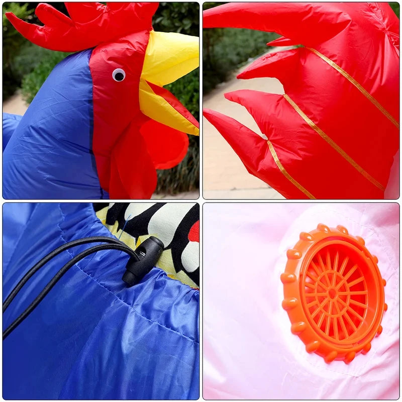 Inflatable Rooster Costume | Adult Unisex Fit | Halloween Party Wear