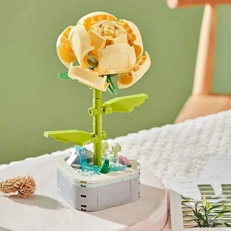 Tulip Bouquet Building Block 3D Model Decor Toy Gift - ToylandEU
