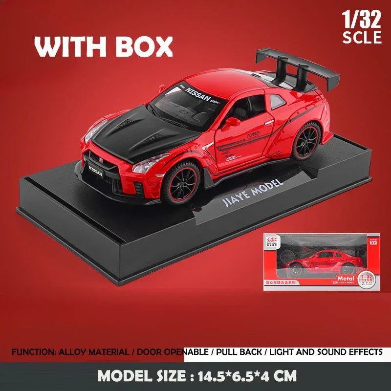 Nissan GTR R35 Diecast Car Model With Sound And Light - ToylandEU