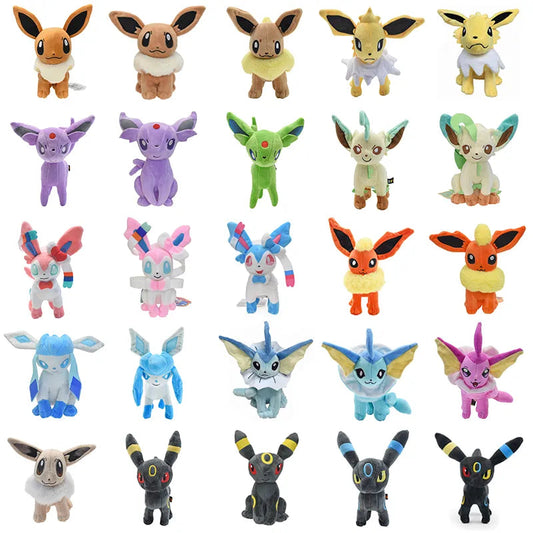 30 Styles Pokemon Eevee Pulsh Toys Shiny Sylveon Jolteon Glaceon Toyland EU