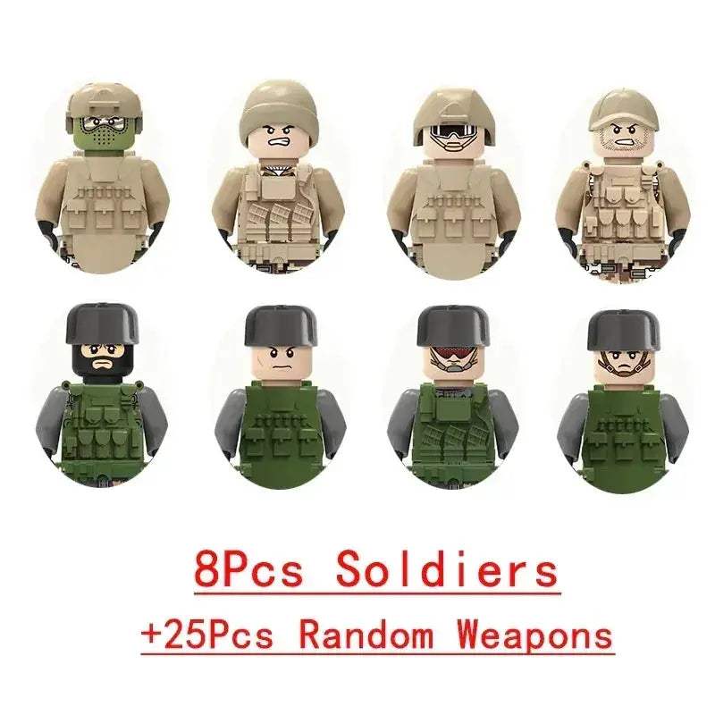 Lego Compatible Military Building Blocks Set With Figures - ToylandEU
