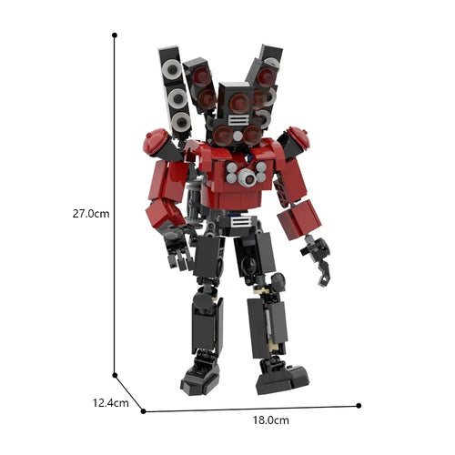 Skibidi Toilet Construction Set with Titan Speaker and Building Blocks - 489 Pieces ToylandEU.com Toyland EU