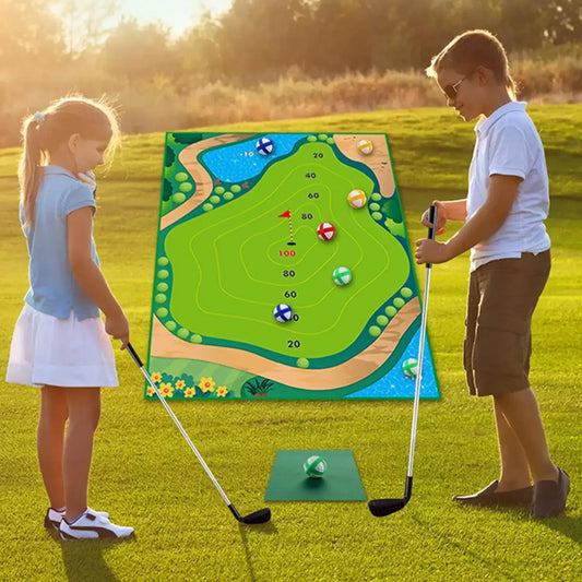 Golf Chipping Game With Sticky Putting Green Mat Indoor Play - ToylandEU