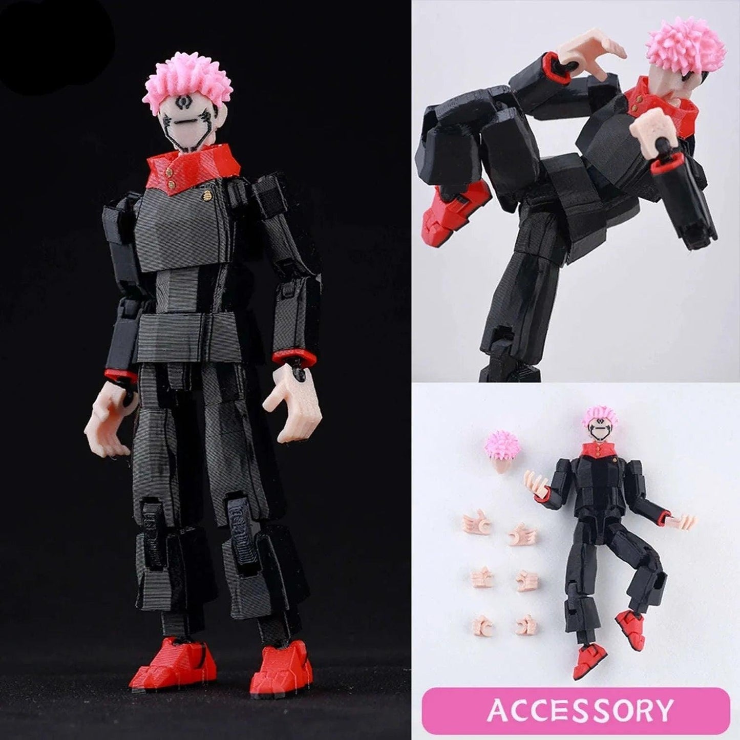 Jujutsu Kaisen 3D Printed Anime Figurine, Gojo Satoru Toji Yuji Sukuna Mahoraga Yuta