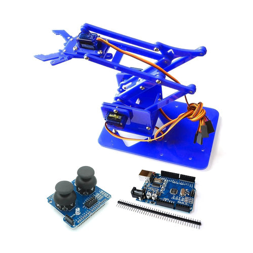 DIY 4-Degree-of-Freedom Acrylic Robot Arm Kit ToylandEU.com Toyland EU