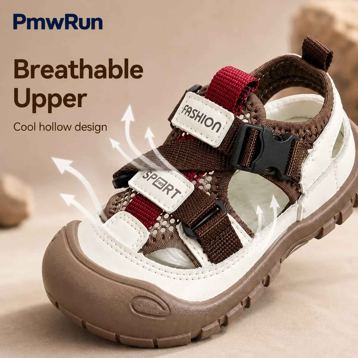Kids Sandals | PU Leather | Hollow Out Design | 4-6Y