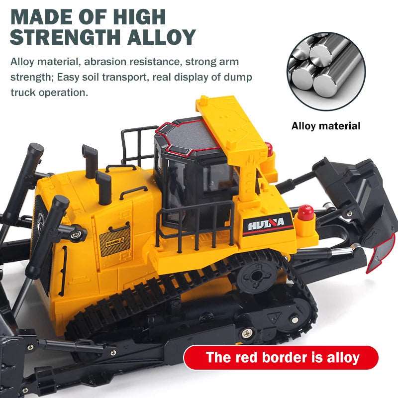 1554 1:16 1/24 RC Truck Model Remote Controlled Bulldozer Alloy - ToylandEU