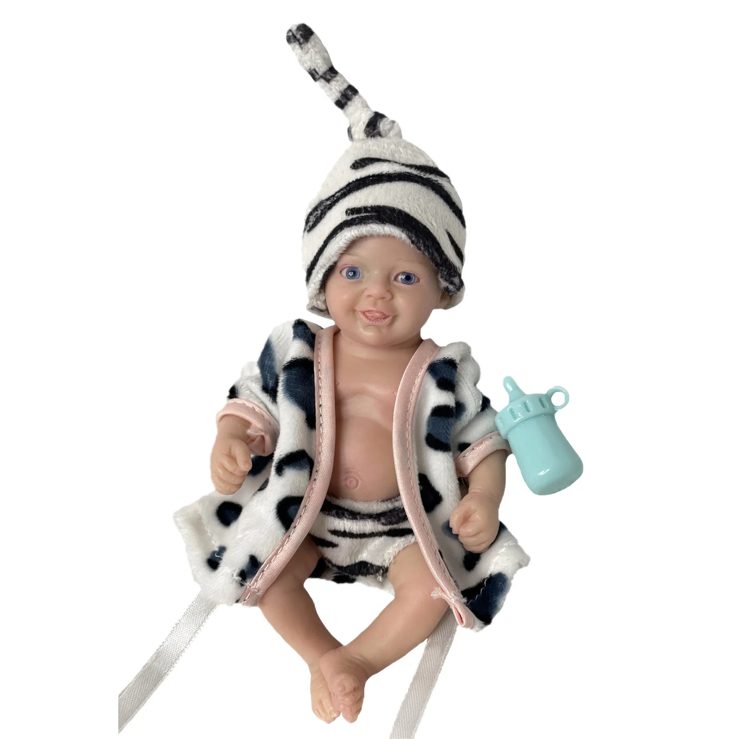 Handmade 6 Inch Full Solid Silicone Reborn Boy Doll