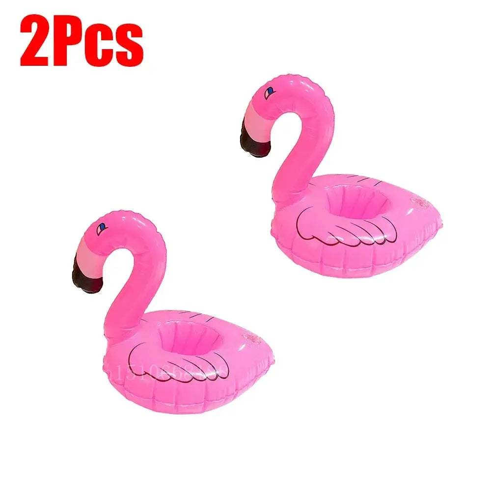 1-5Pcs Floating Cup Inflatable Flamingo Drinks Cup Holder Pool Float Bar Coasters Floatation Devices Pink Toy Drink Holder - ToylandEU