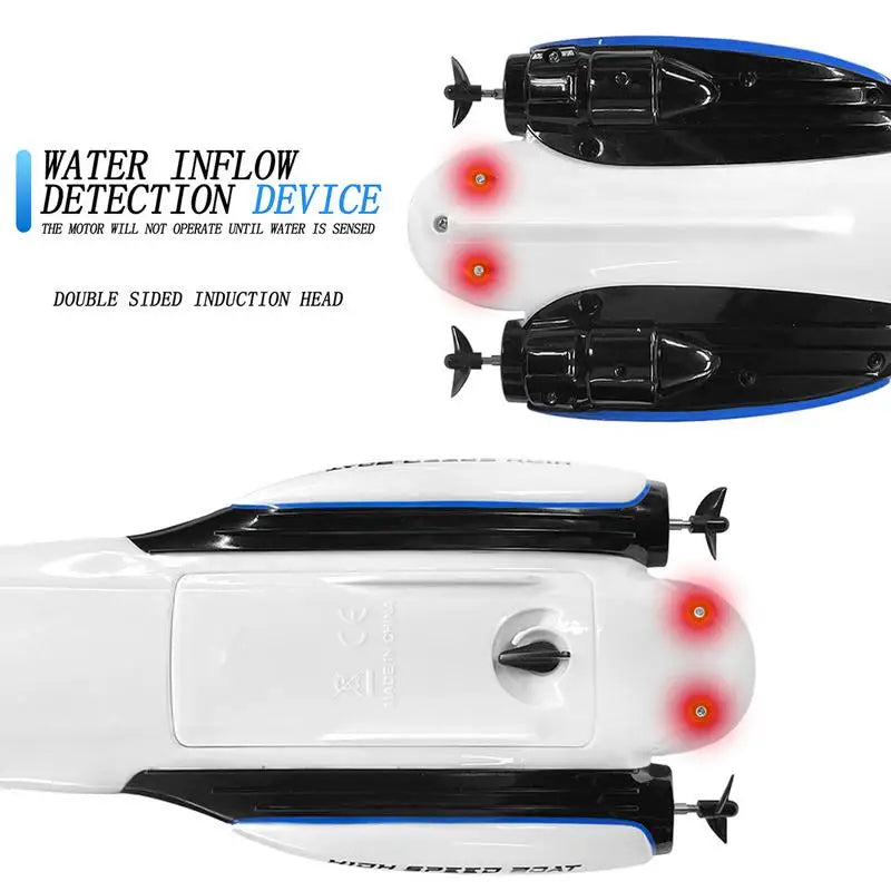 2.4G Remote Control Submarine RC Boat with LED Light - ToylandEU