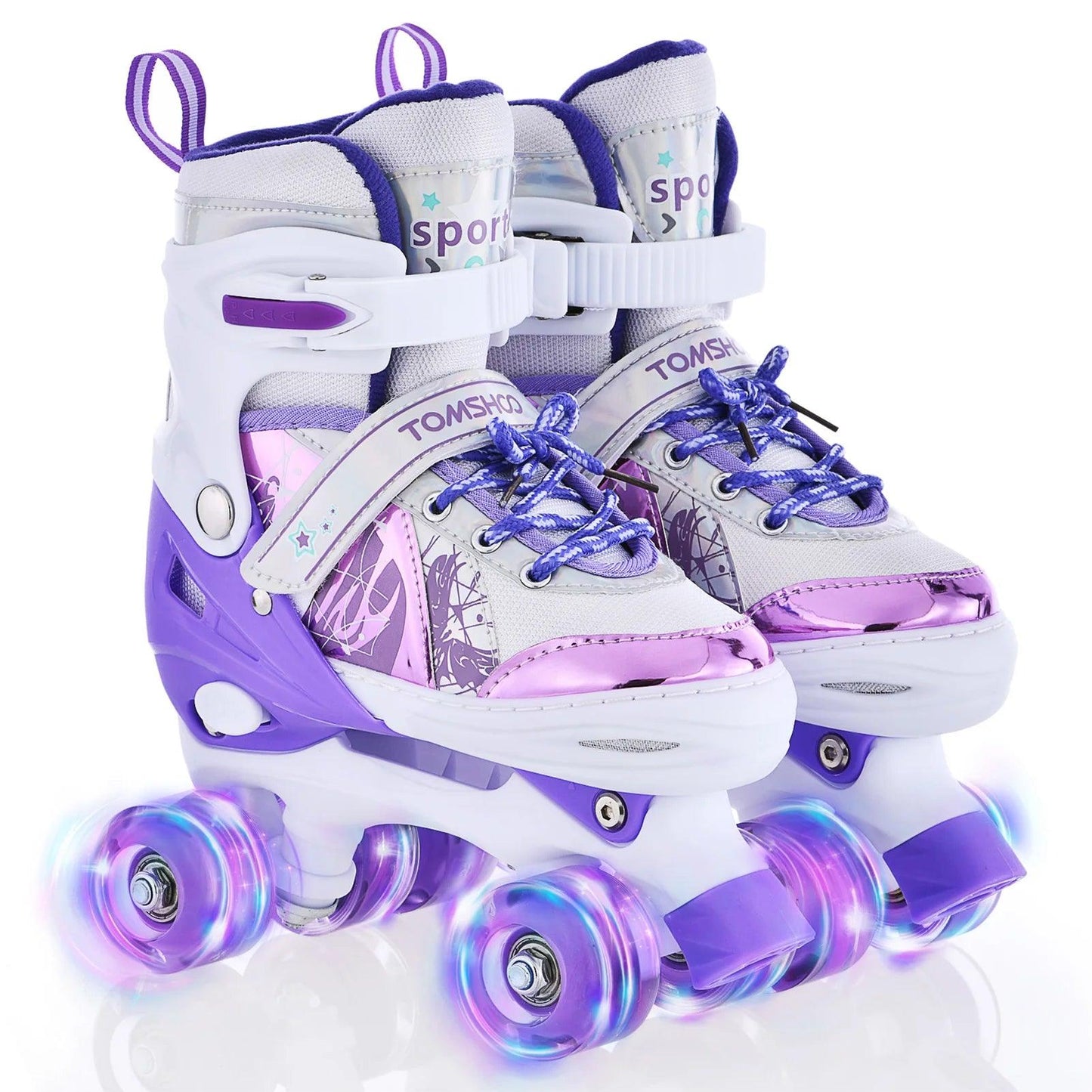 Roller Skates | 4 Size Adjustable | Toylandeu™