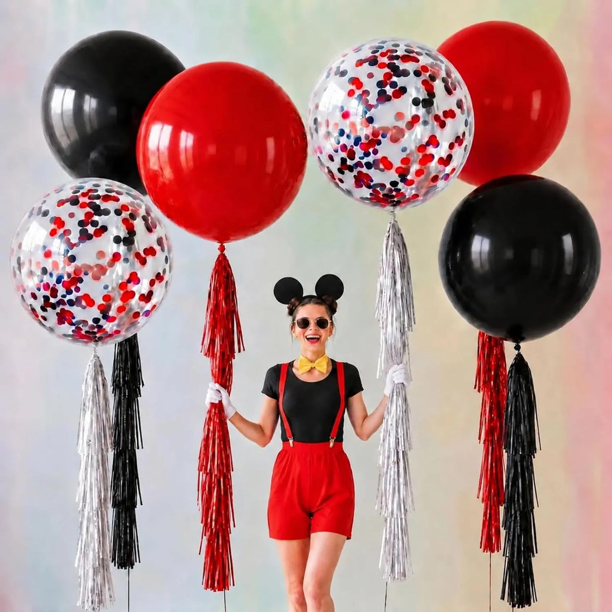 Giant Balloons | 36 Inch | With Tassels | Christmas Party Decor