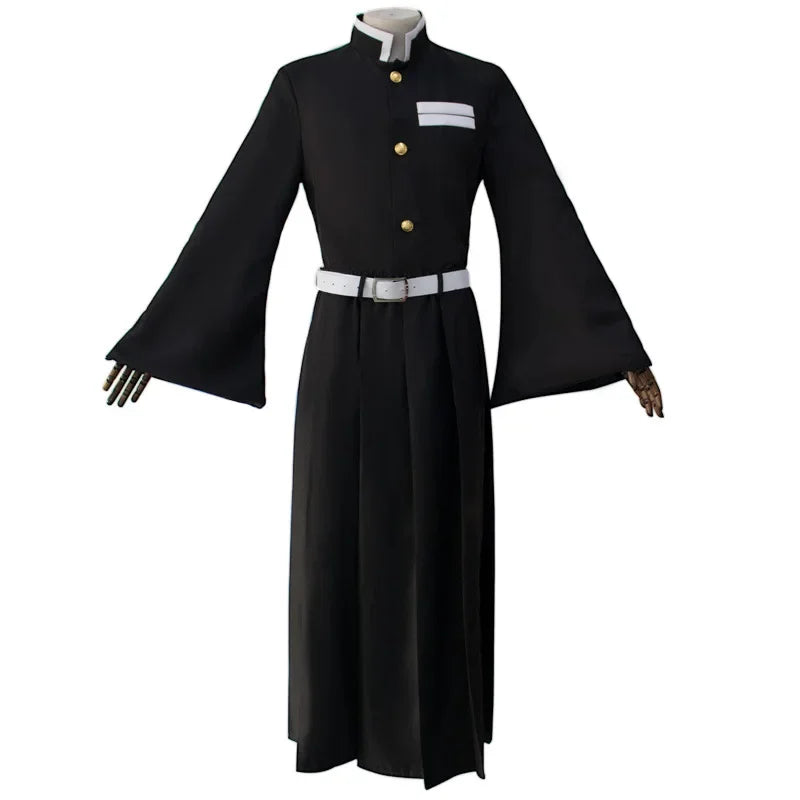 Demon Slayer Cosplay Costume | Knit Kimono With Wig | Unisex Adult | Halloween