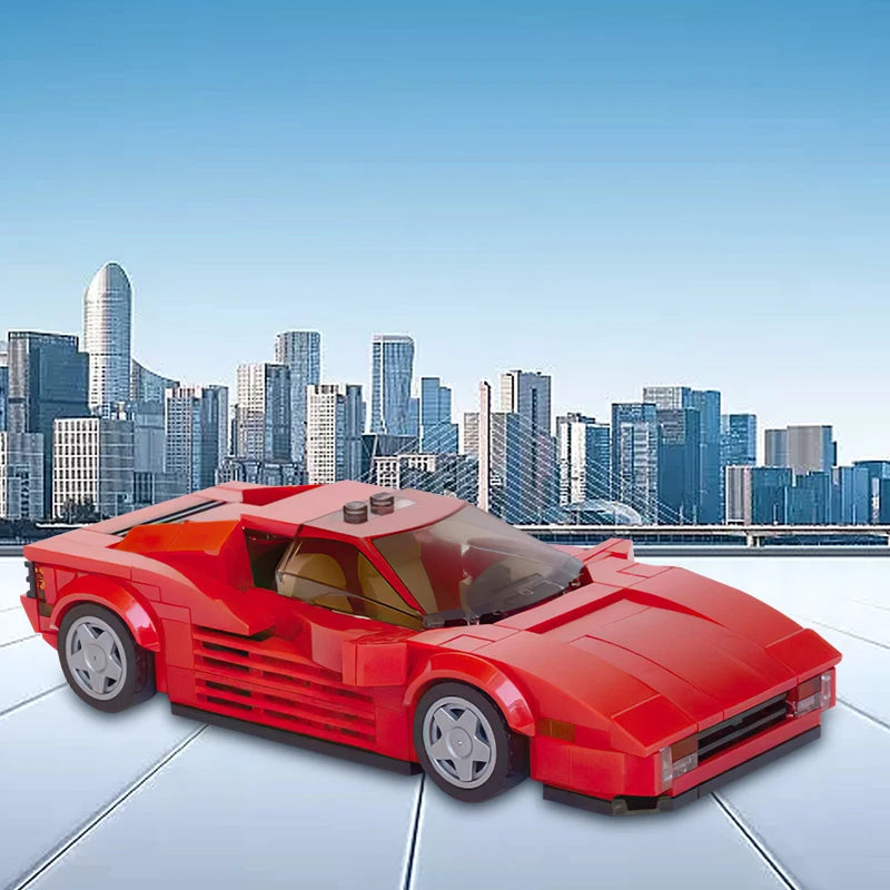 Building Blocks: Ferrari Testarossa Roadster Model Kit with 281 Pieces - ToylandEU