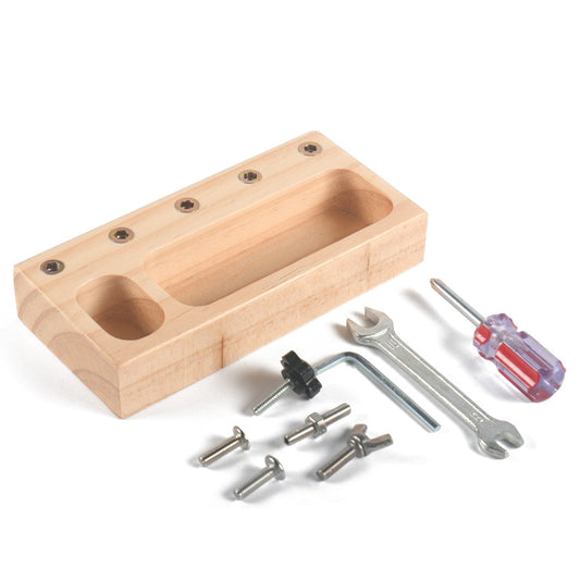Wooden Montessori Screw Bolts and Screwdriver Set - Educational Sensory Toy for Fine Motor Skill Learning - ToylandEU