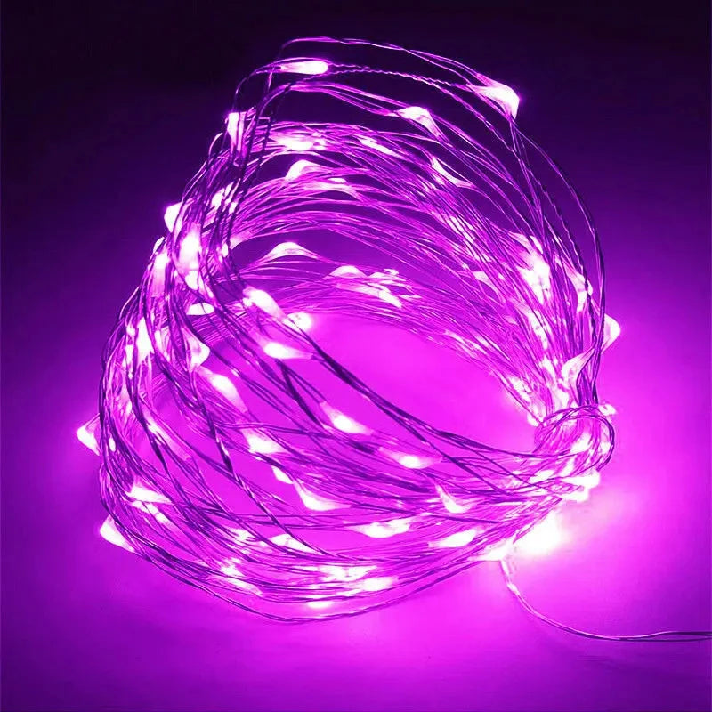 LED Fairy String Lights | Battery Powered | White | Indoor Outdoor Decor