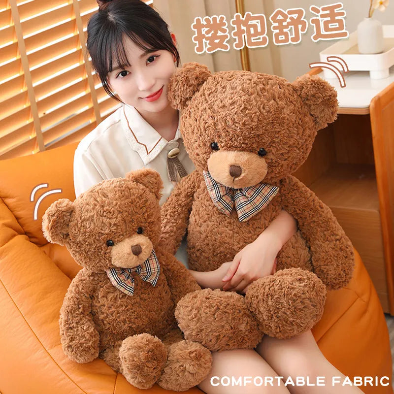 Big Size Wear Bow Tie Teddy Bear Plush Toy  Stuffed Animals