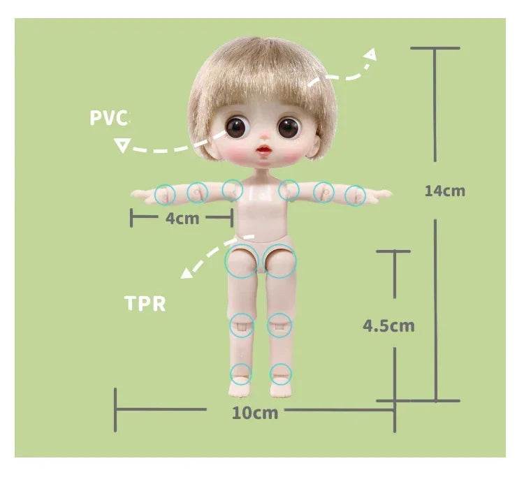 Ob11 Bjd Doll Boy Pig Face Piggy Ball-jointed Mini Doll Gift - ToylandEU