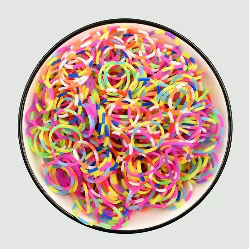 600 Diy Toys Rubber Bands Bracelet for Kids or Hair Craft Loom Bands Refill Rubber Band Make Woven Bracelet DIY Christmas Gift - ToylandEU