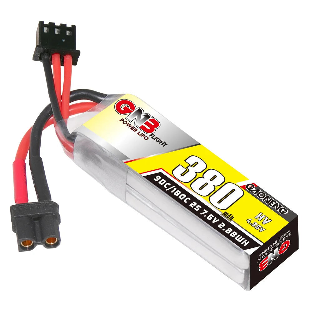 Original GNB 7.6v 380mAh 90c/180c Lipo Battery For Beta75X RC Toyland EU