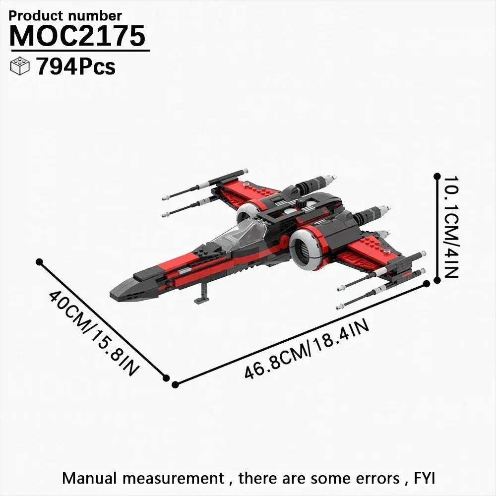 Space Wars Fighter Building Blocks Set For Realistic Dioramas - ToylandEU