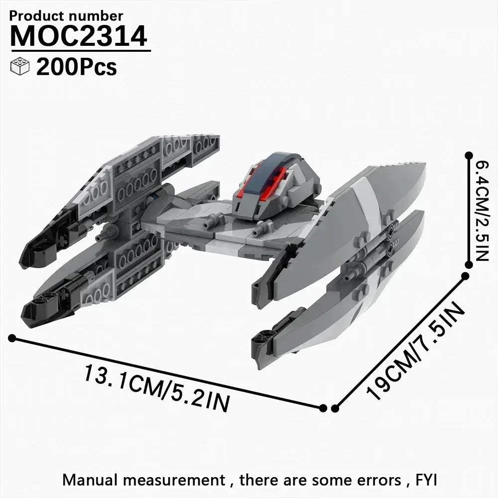Space Wars Fighter Building Blocks Set For Realistic Dioramas - ToylandEU
