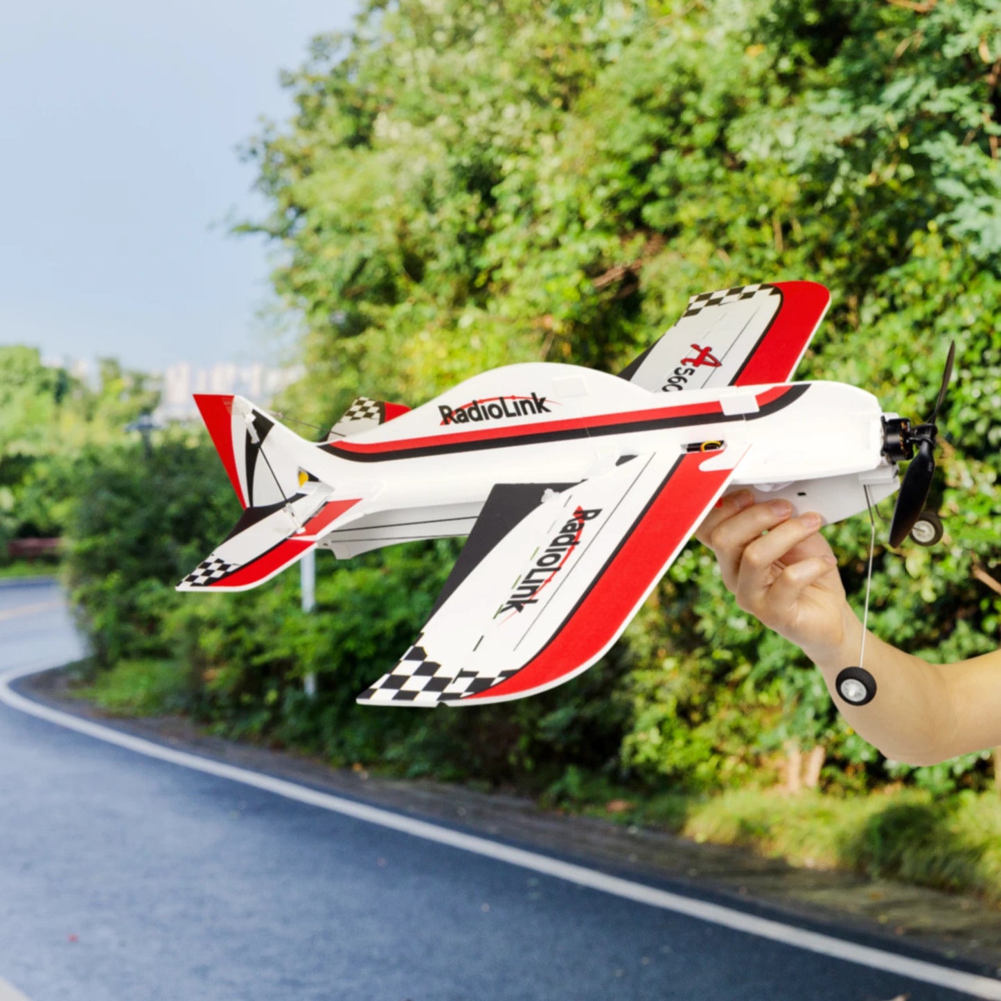 RC RadioLink A560 4CH RTF PNP 3D EPP RC Airplane for Beginners - Long Range Gyro-Controlled Remote Control Plane, Indoor/Outdoor Use, 4KM Distance