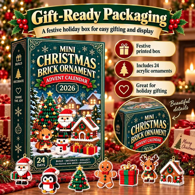Advent Calendar | 2026 24 Day Mini Christmas Ornaments | Mystery Blind Box | Surprise Collection Decor