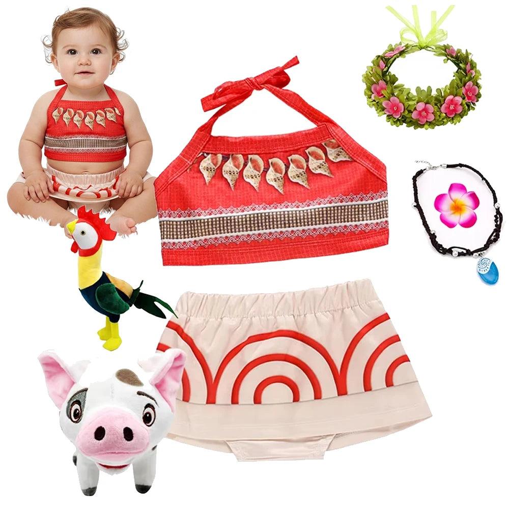 Moana Cosplay Dress | Ankle Length | Toylandeu™