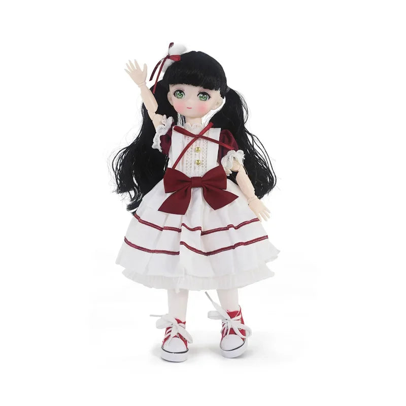 Customizable 30cm Anime Eye BJD Doll with Movable Joints and Full Set - ToylandEU